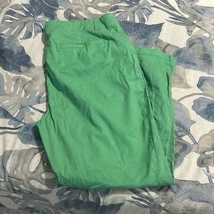 Green chinos (Loft)